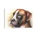 East Urban Home Boxer Puppy Light Background by George Dyachenko - Wrapped Canvas Painting Print in Brown/Gray | 26 H x 40 W x 1.5 D in | Wayfair