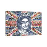 East Urban Home God Save the Queen by Gary Hogben - Wrapped Canvas Graphic Art Print Canvas in Blue/Red | 12 H x 18 W x 1.5 D in | Wayfair