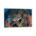 East Urban Home Coral Garden & Green Turtle by Barathieu Gabriel - Wrapped Canvas Photograph Metal | 26 H x 40 W x 1.5 D in | Wayfair