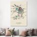 East Urban Home Savannah, Georgia Map by Ayse Deniz Akerman - Wrapped Canvas Graphic Art Metal | 60 H x 40 W x 1.5 D in | Wayfair