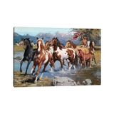 East Urban Home Native Wealth by David Mann - Wrapped Canvas Painting Canvas | 8 H x 12 W x 0.75 D in | Wayfair 6F39763C00CF400783DD6463C2164010