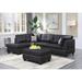 Andover Mills™ Alisson 34" Wide Faux Leather Tufted Rectangle Standard Ottoman Faux Leather | 17 H x 34 W x 22 D in | Wayfair 3770-O