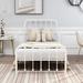 Andover Mills™ Alberton Low Profile Platform Bed Metal in White | 60.63 W in | Wayfair 7F92F5FDB2A74ADF9B44928182405A06