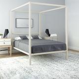 Isabelle & Max™ Mifflinville Canopy Bed Metal in Gray/White | 73.5 H in | Wayfair 63DE28E08CE74B81A66BFAE9020CCA25