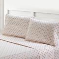 Lark Manor™ Veria 4 Piece Full Bedsheet Set w/ Floral Print The Urban Port Microfiber/Polyester/Flannel in Pink | King | Wayfair