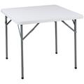 Iceberg Enterprises Indestructable® Classic Folding Table, Platinum Granite - 34" Square Plastic/Resin in Gray/Black | 29 H x 34 W x 34 D in | Wayfair