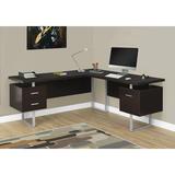 Upper Square™ Computer Desk, Home Office, Corner, Storage Drawers, 70"L, L Shape, Work, Laptop, Metal Wood in Gray | 30 H x 71 W x 71 D in | Wayfair