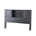 Latitude Run® Natajia Bookcase Headboard Wood in Gray | 38 H x 8 W x 40.75 D in | Wayfair 2C24A33EF35245ADA4E8ADBC2E54123C