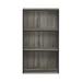 Ebern Designs Barhorst 39.5" H x 21.75" W Standard Bookcase Wood in Gray/Black | 39.5 H x 21.8 W x 9.3 D in | Wayfair