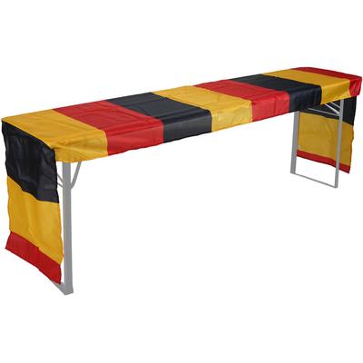 Tischdecke für Bierzeltgarnitur HHG 223, Biertischhusse Tischhusse, Deutschland wm em 360x73cm