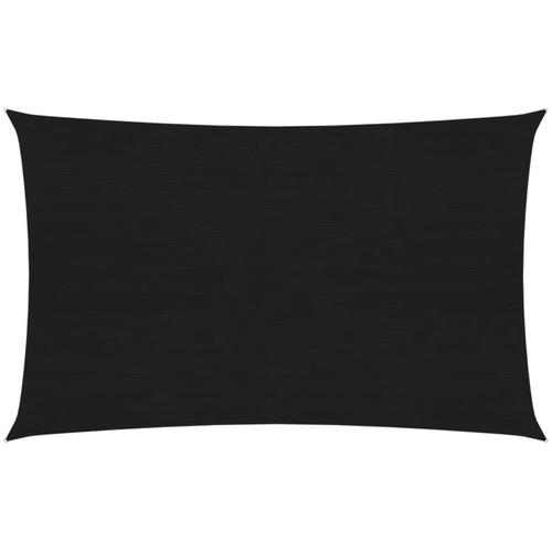 Sonnensegel,Sonnenschutzsegel 160 g/m² Schwarz 2×4,5 m hdpe vidaXL