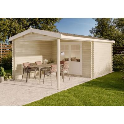 Gartenhaus Ruben-28 aus Holz, Gerätehaus mit 28 mm Wandstärke, Garten Holzhaus inkl. Image