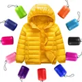 Parka à capuche chaude pour enfants vestes pour garçons et filles combinaison chaude nouvelle