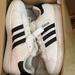 Adidas Shoes | Adidas Neo White Sneakers With Black Stripes | Color: Black/White | Size: 9