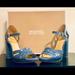 Michael Kors Shoes | Michael Kors Block Heel Embossed Sandals | Color: Blue | Size: 8.5