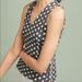 Anthropologie Tops | Anthro Maeve Polka Dot Top L | Color: Black/White | Size: L