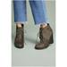 Anthropologie Shoes | Anthropologie Vanessa Wu Wedge Booties 41 | Color: Brown/Gray | Size: 41