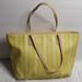 Coach Bags | Coach Legacy Weekend Ticking Stripe Large Bag | Color: White/Yellow | Size: Os