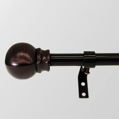 Aramis Decorative Curtain Rod Set Espresso, 48