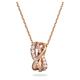 Swarovski Necklace, White Stones in a Rose Gold Tone Plated Setting, from the Twist Collection