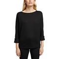 ESPRIT Collection Women's 080eo1k306 T-Shirt, 001/Black, X-Small