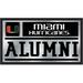 Miami Hurricanes 26'' x 15'' Team Alumni Mirror