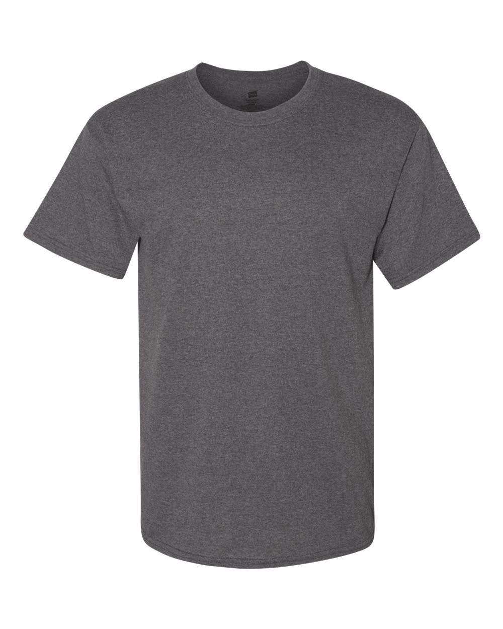 Hanes 5280 Adult Essential Short Sleeve T-Shirt in Charcoal Heather size Small | Cotton