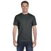 Hanes 5280 Adult Essential Short Sleeve T-Shirt in Charcoal Heather size Small | Cotton