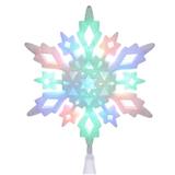 Kurt S. Adler 46456 - 10" Snowflake Glitter Multicolor Christmas Tree Topper