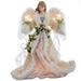 Kurt S. Adler 59001 - 16" Ivory and Grey Angel Christmas Tree Topper