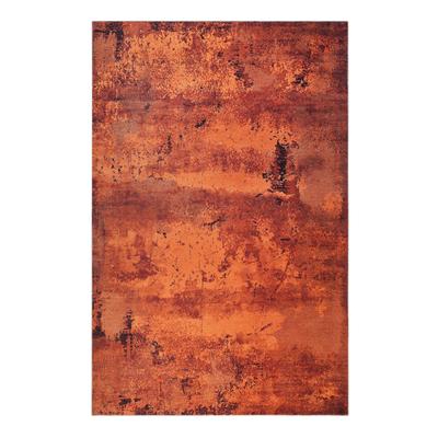 Tapis plat inspiration vintage tons de rouille 130x190