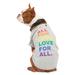 The Proudest Rainbow All For Love Love For All Dog Graphic T-Shirt, XX-Small, Multi-Color