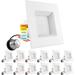Luxrite 4" Selectable CCT New Construction LED Retrofit Recessed Can Light, Metal in White | 3.25 H x 5 W in | Wayfair LR23785-12PK