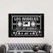 East Urban Home Los Angeles Cassette - Dark Background - Wrapped Canvas Graphic Art Print Canvas in Black/White | 18 H x 26 W x 1.5 D in | Wayfair