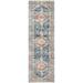 Blue/Orange 30 x 0.31 in Area Rug - Bungalow Rose Mauna Oriental Medallion Loa Power Loom Performance Rug Polypropylene | 30 W x 0.31 D in | Wayfair