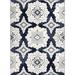 White 21 x 0.4 in Area Rug - Andover Mills™ Mountview Floral Navy Blue Indoor Area Rug Polypropylene | 21 W x 0.4 D in | Wayfair