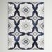 White 94 x 0.4 in Area Rug - Andover Mills™ Mountview Floral Navy Blue Indoor Area Rug Polypropylene | 94 W x 0.4 D in | Wayfair