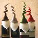 The Holiday Aisle® Felt Santa Wine Toppers w/ Curly Hats, Set Of 4 Fabric | 14.57 H x 2.76 W x 1 D in | Wayfair 853429213FDA4B4CA7719AF988CCD765