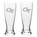 Georgia Tech Yellow Jackets 2-Piece Stylish University Pilsner Glass Set