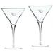 Oregon State Beavers 2-Piece 10oz. Luigi Bormioli Titanium Martini Glass Set