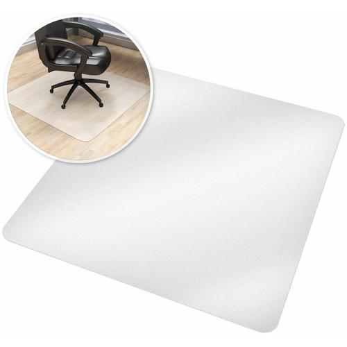 Bodenschutzmatte für Bürostühle - Bürostuhlunterlage, Bodenmatte, Schutzmatte - 90 x 90 cm - weiß