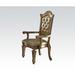Direct Marketplace Vendome Tufted Arm Chair Wood/Upholstered in Yellow | 48 H x 27 W x 28 D in | Wayfair 63004