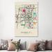 East Urban Home Oklahoma City, USA Map by Ayse Deniz Akerman - Wrapped Canvas Gallery-Wrapped Canvas Giclée Canvas | 12 H x 8 W x 0.75 D in | Wayfair