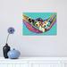 East Urban Home Couple Hammock in Aqua by P.D. Moreno - Wrapped Canvas Painting Canvas | 12 H x 18 W x 1.5 D in | Wayfair