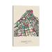 East Urban Home Kuwait City Map by Ayse Deniz Akerman - Gallery-Wrapped Canvas Giclée Canvas | 26 H x 18 W x 1.5 D in | Wayfair