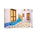 East Urban Home Greece, Symi. Doors to Courtyard & Stairway of House. by Jaynes Gallery - Wrapped Canvas Photograph in Brown/White | Wayfair