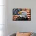 East Urban Home Eagle & Flag by Jace Grey - Wrapped Canvas Graphic Art Canvas in Black/Brown/Gray | 18 H x 26 W x 1.5 D in | Wayfair