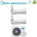 Climatizzatore condizionatore Midea dual split inverter serie breezeless+ 9+12 con m2od-18hfn8-q