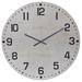 Trent Austin Design® Oversized Luzerne 35.5" Wall Clock Wood/Metal in White | 35.5 H x 35.5 W x 1.25 D in | Wayfair