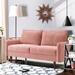 Mercer41 Wanse Hessville sofas 57.8" Velvet Round Arm Loveseat Velvet | 33.1 H x 56.3 W x 31.1 D in | Wayfair D91DA4C60A664142B1447D562F662908